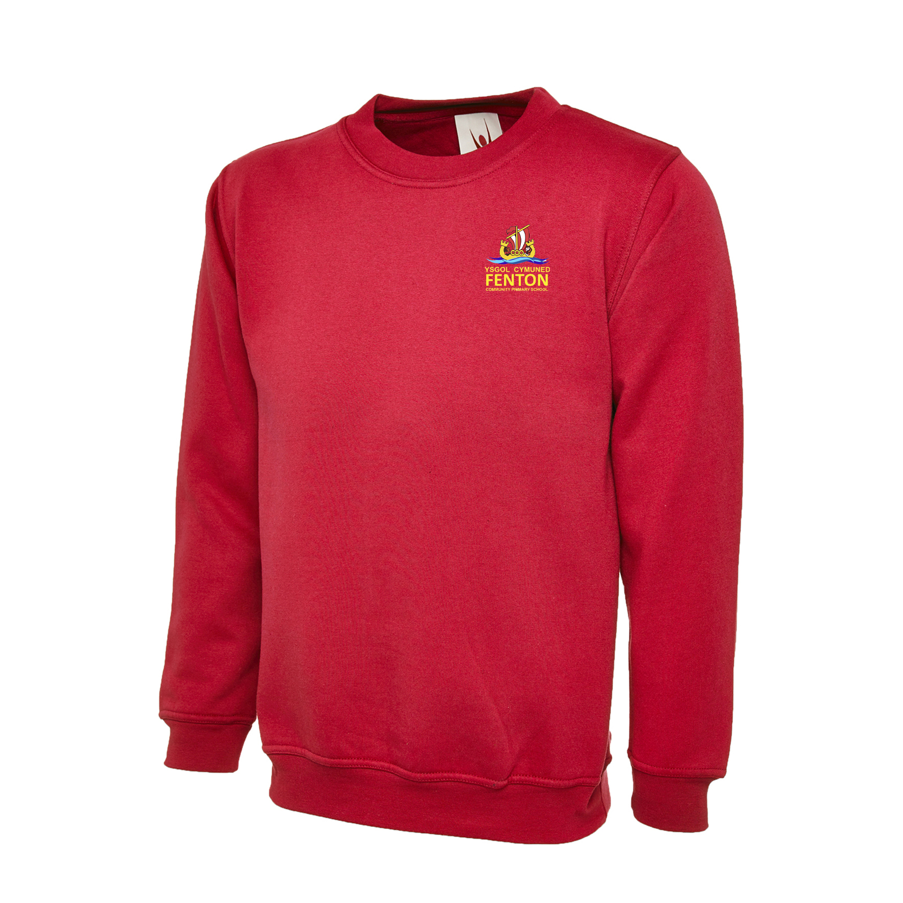 logo red sweatshirt