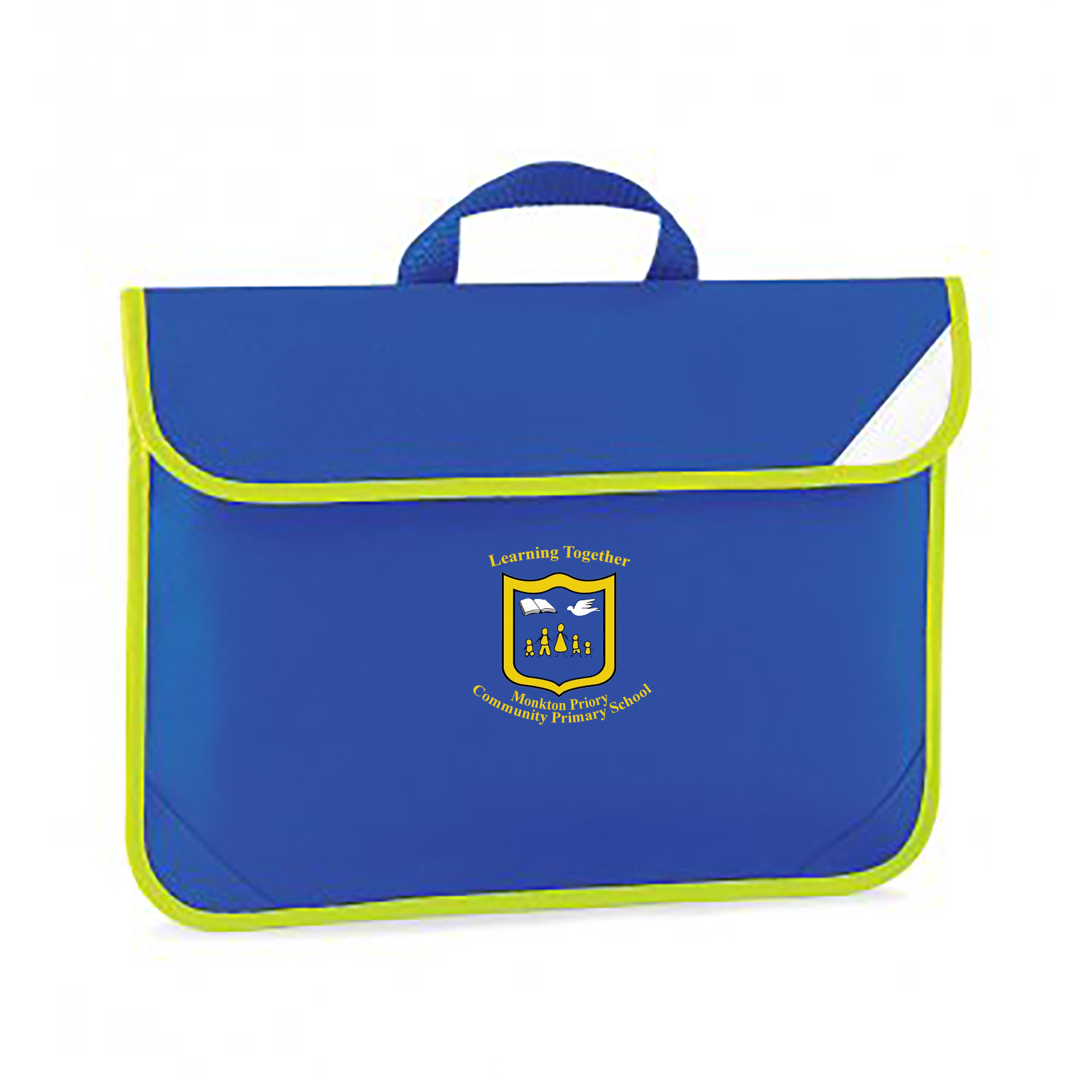 Monkton Priory Community School Royal Book Bag - Tees R Us Embroidery ...