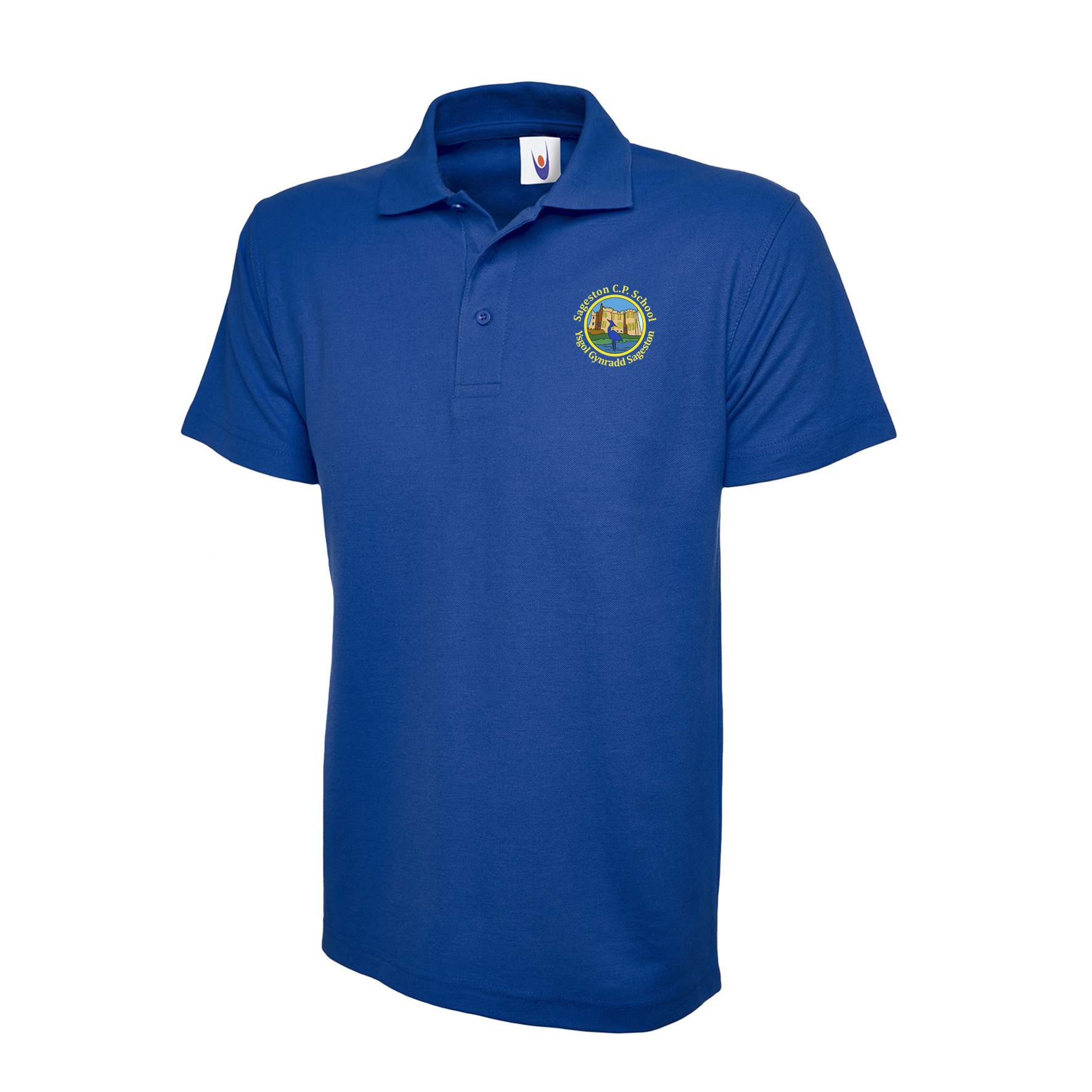 Sageston Community Primary School Unisex Royal Polo Shirt - Tees R Us ...