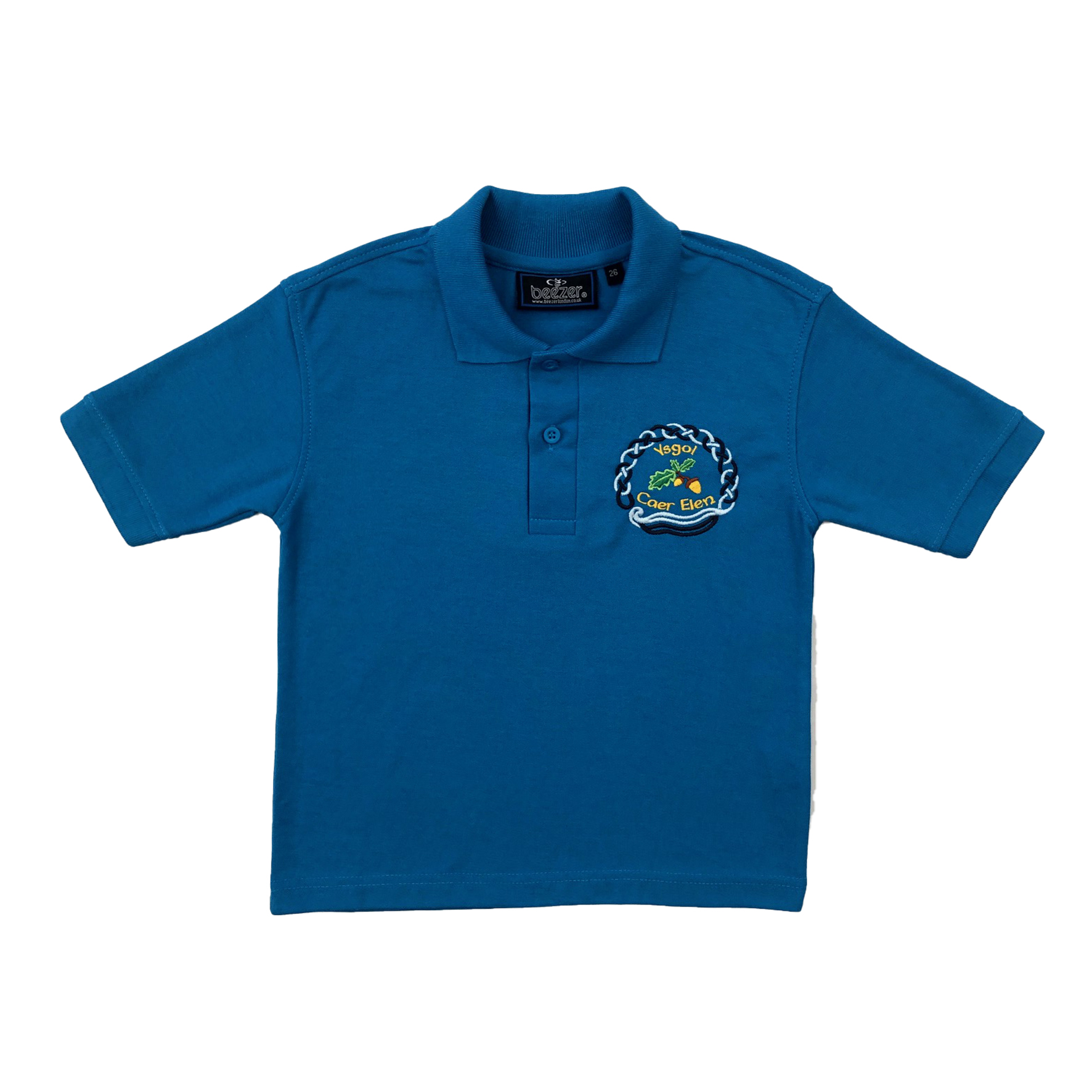 Ysgol Caer Elen Sapphire Polo Shirt - Tees R Us Embroidery and Print