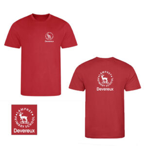 Ysgol Gynradd Landyfai | Lamphey Primary School Unisex Red Devereux PE T shirt