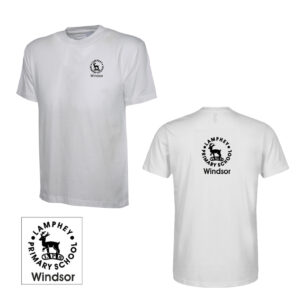 Ysgol Gynradd Landyfai | Lamphey Primary School Unisex White Windsor PE T Shirt