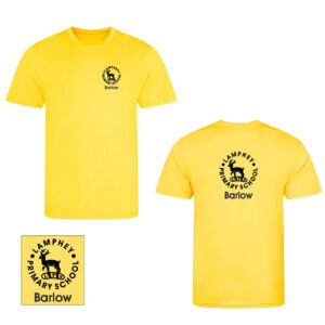Ysgol Gynradd Landyfai | Lamphey Primary School Unisex Yellow Barlow PE T Shirt