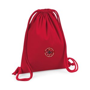 Holy Name School Red Printed Gym Sack