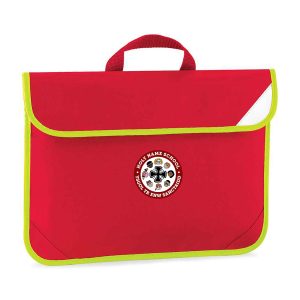 Holy Name School Red Embroidered Bookbag