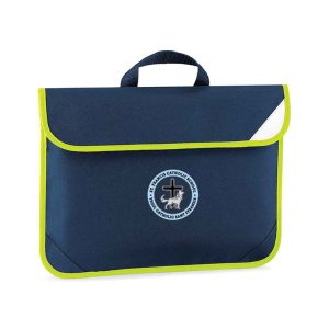 St Francis CP School Navy Embroidered Book Bag