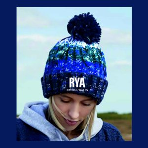 Welsh Sailing / Royal Yachting Association Cymru Wales Alpine Blue Pom Pom Beanie