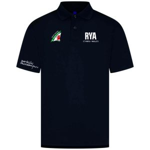 Welsh Sailing / Royal Yachting Association Cymru Wales Coolplus® Wicking Navy Piqué Polo Shirt